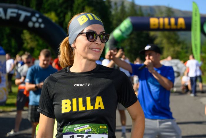 Hana Holubová z BILLA tímu na štarte behu Od Tatier k Dunaju  FOTO: BILLA