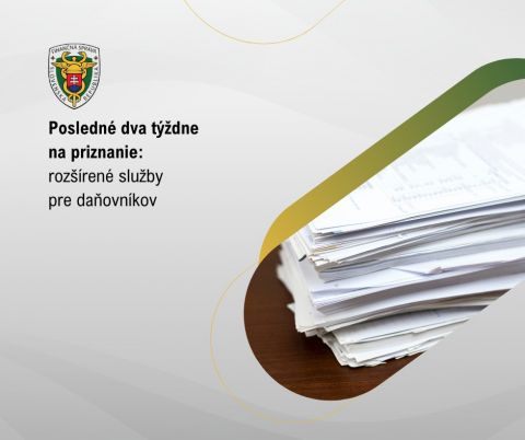 Pozor! Posledn&eacute; dni na daňov&eacute; priznanie. Pozrite sa, ako si to m&ocirc;žte zjednodu&scaron;iť