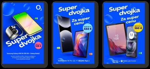 O2 prin&aacute;&scaron;a zv&yacute;hodnen&eacute; dvojice zariaden&iacute; a zv&yacute;razňuje možnosť z&iacute;skať odmenu až 120 &euro; ročne v&nbsp;O2 Spolu s&nbsp;optick&yacute;m internetom