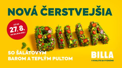 Nav&scaron;t&iacute;vte ju ako prv&iacute;! Otvorenie najv&auml;č&scaron;ej BILLA na Slovensku prinesie bohat&yacute; program, ochutn&aacute;vky aj zn&aacute;me tv&aacute;re