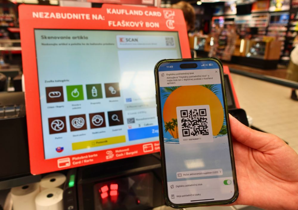 Kaufland zaviedol digit&aacute;lne pokladničn&eacute; bloky