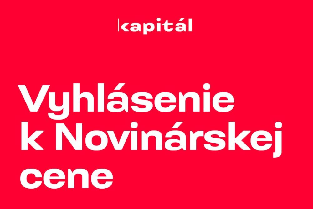Port&aacute;l Kapit&aacute;l zverejnil vyhl&aacute;senie k Novin&aacute;rskej cene