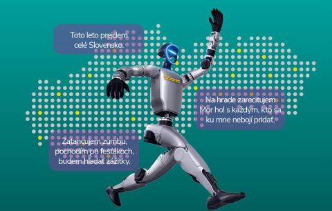 Robot Štvorec behá po Slovensku
