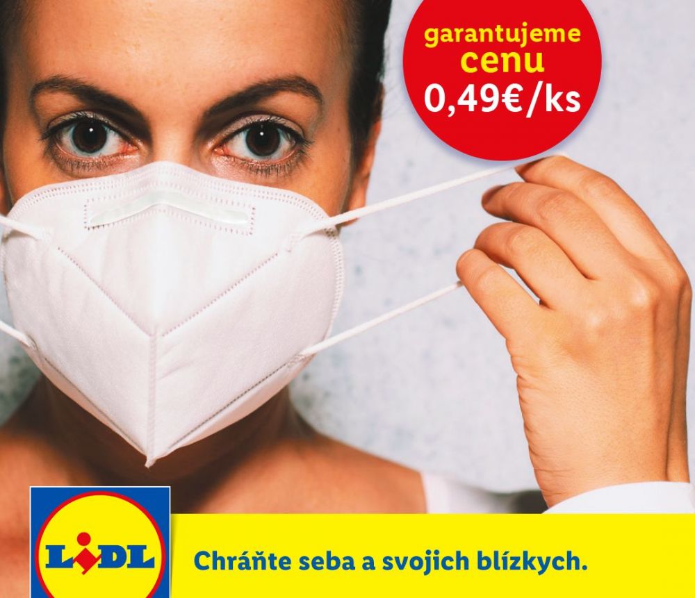 Lidl sa rozhodol predávať respirátory bez zisku, za 0,49 €